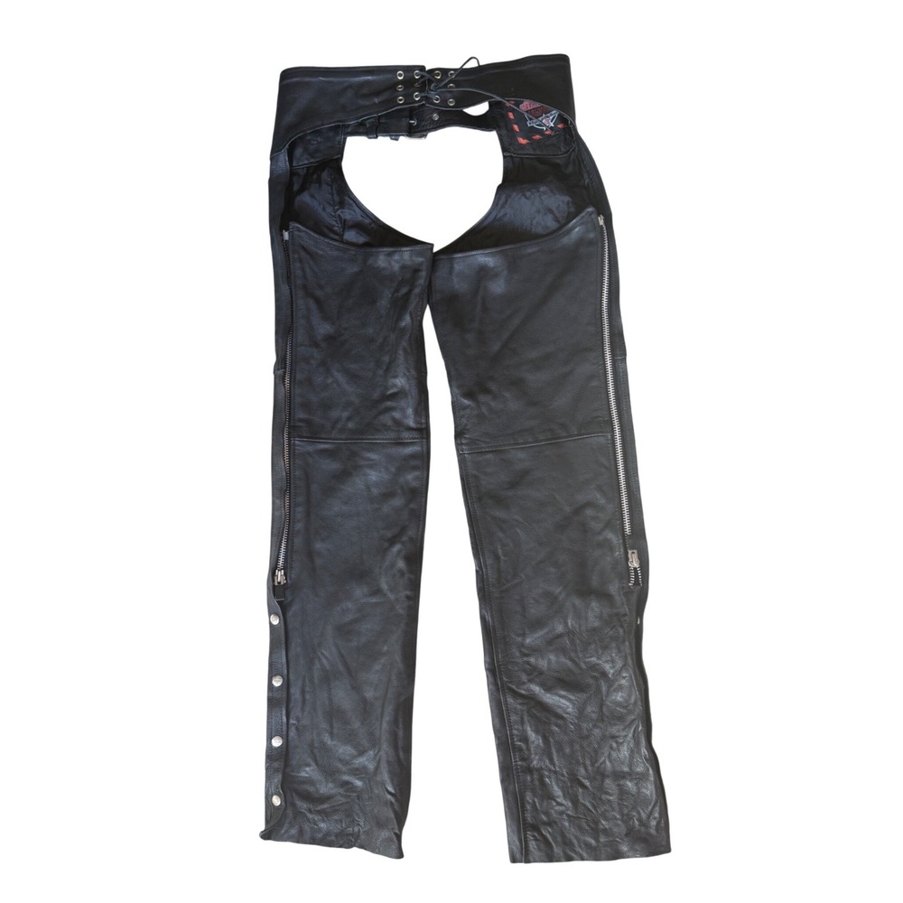 Interstate leather chaps size‎ medium motercycle